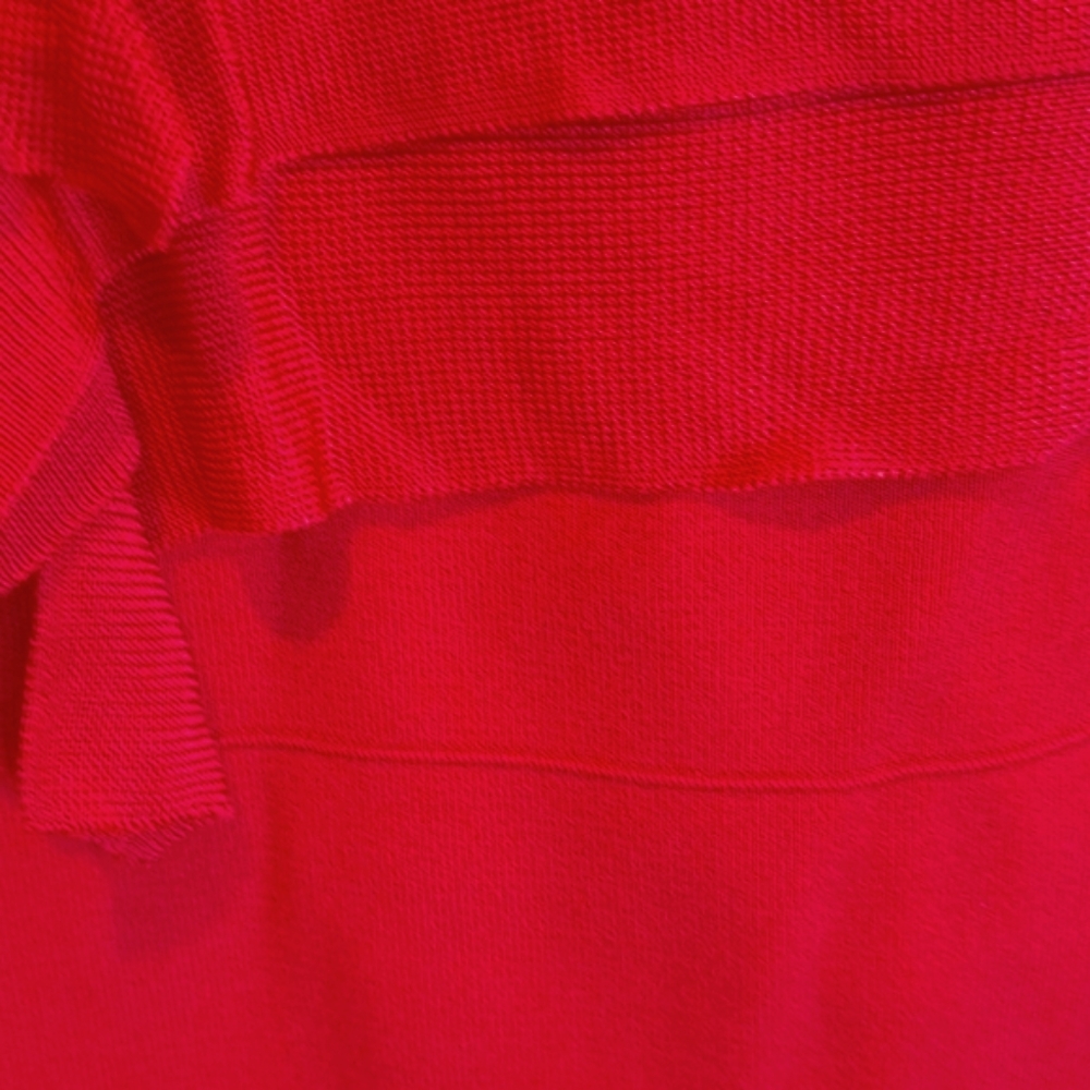 EXPRESS Red Ruffle Bodycon Dress - Picture 5 of 6